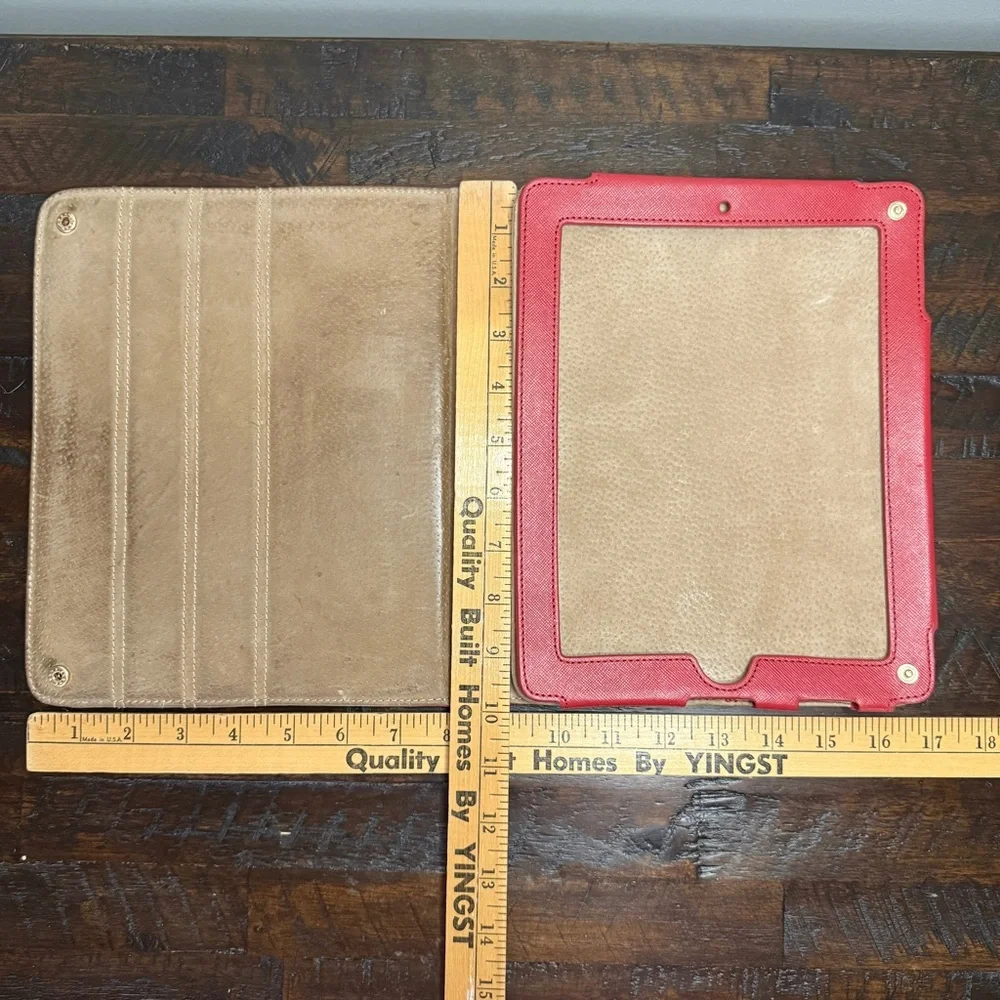 Tory Burch iPad Case Red Saffiano Leather